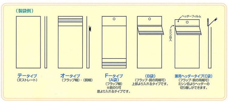 OPP/CPP サイドシール袋（別注）