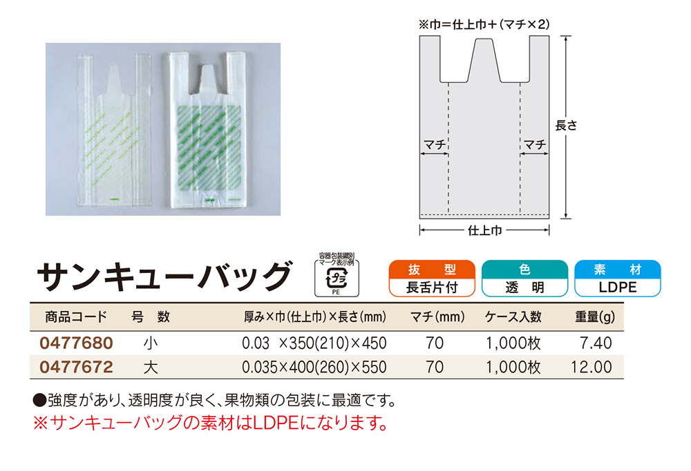 サンキューバッグ