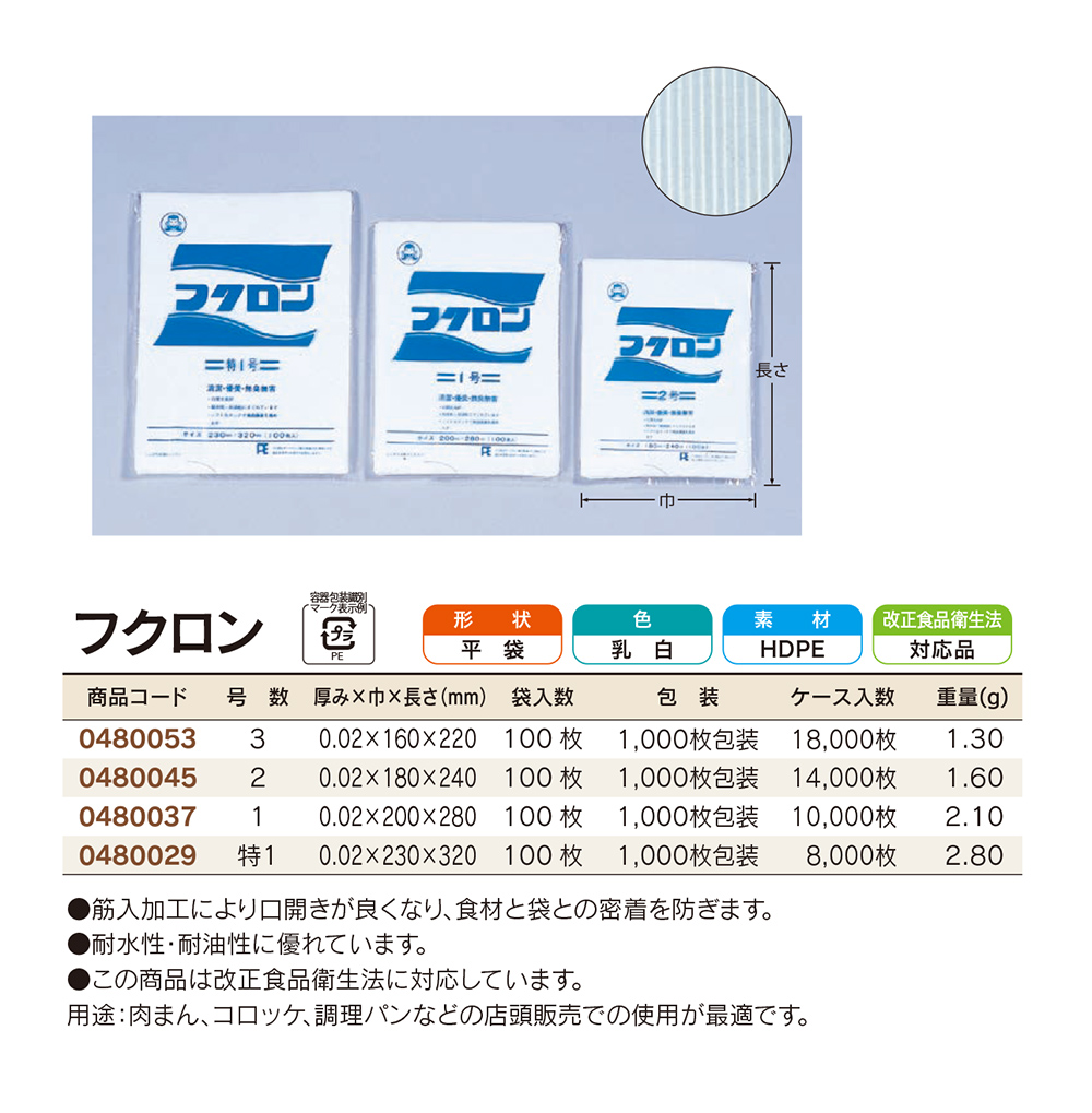 福助工業 フクロン