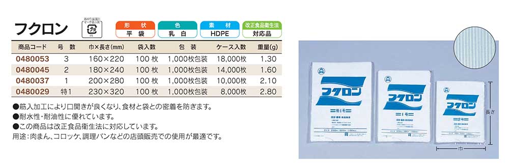 福助工業 フクロン