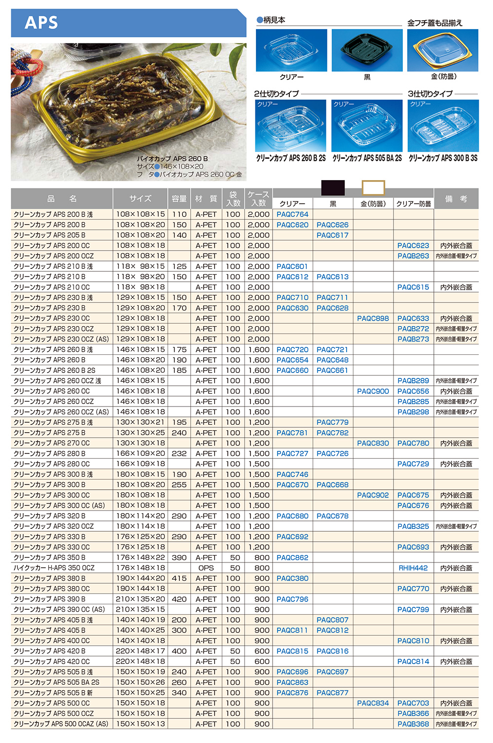 クリーンカップ APS