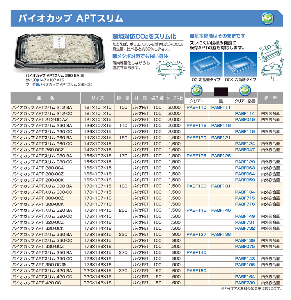 バイオカップ APTスリム