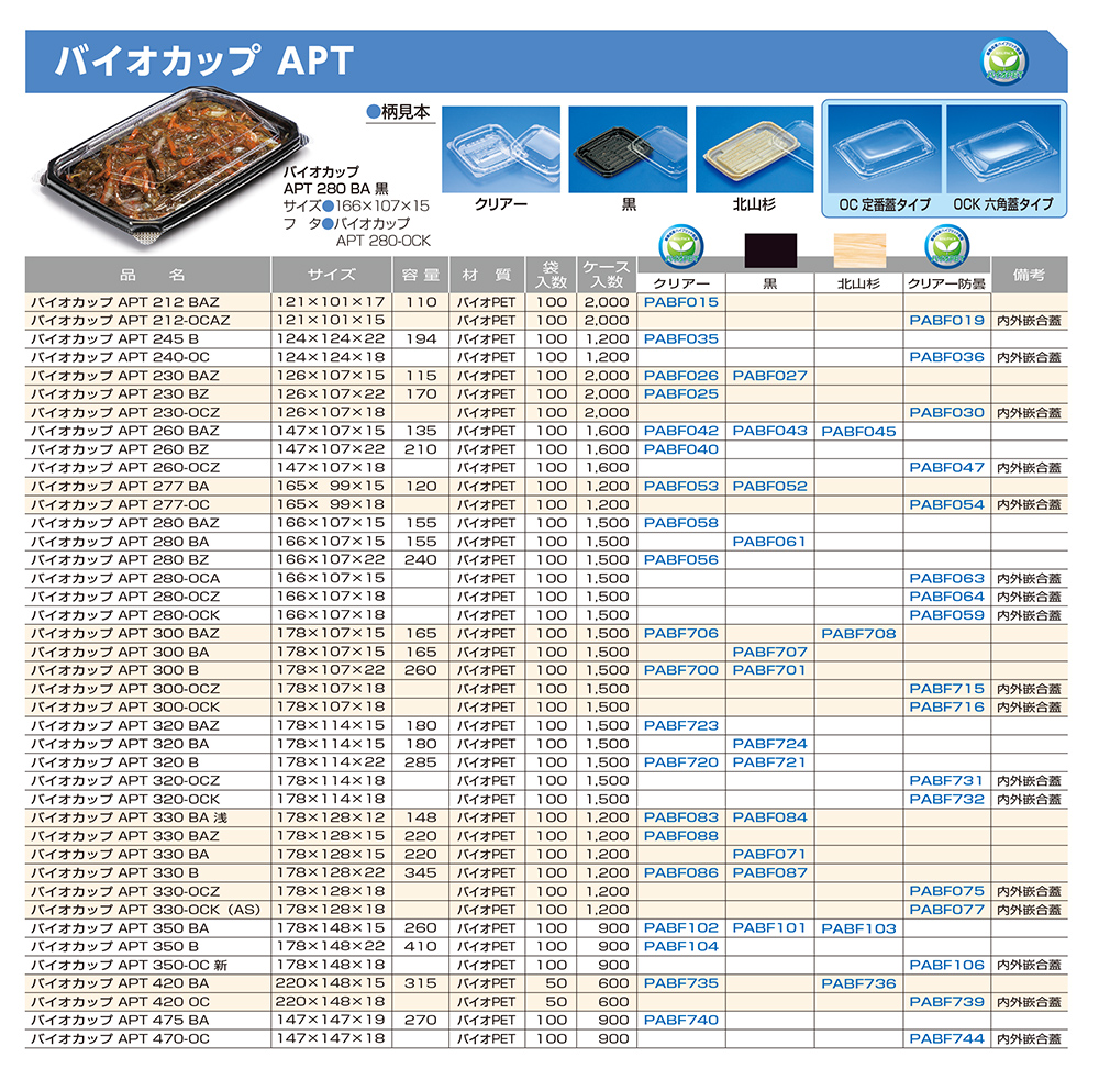 バイオカップ APT