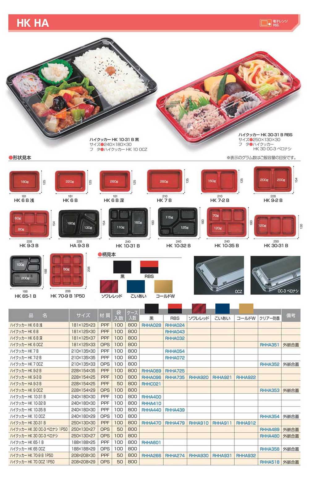 HK・HA - 包装資材・食品容器のパックウェブ.ビズ