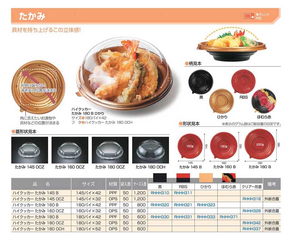 SEAL限定商品】 ハイクッカー たかみ145B 黒 リスパック 業務用 業者 使い捨て 270989 ad-naturam.fr