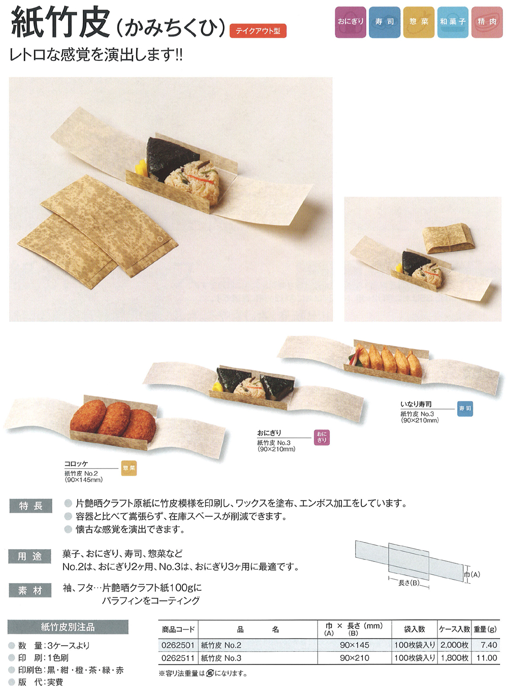 福助工業 紙竹皮 かみちくひ 包装資材 食品容器のパックウェブ ビズ