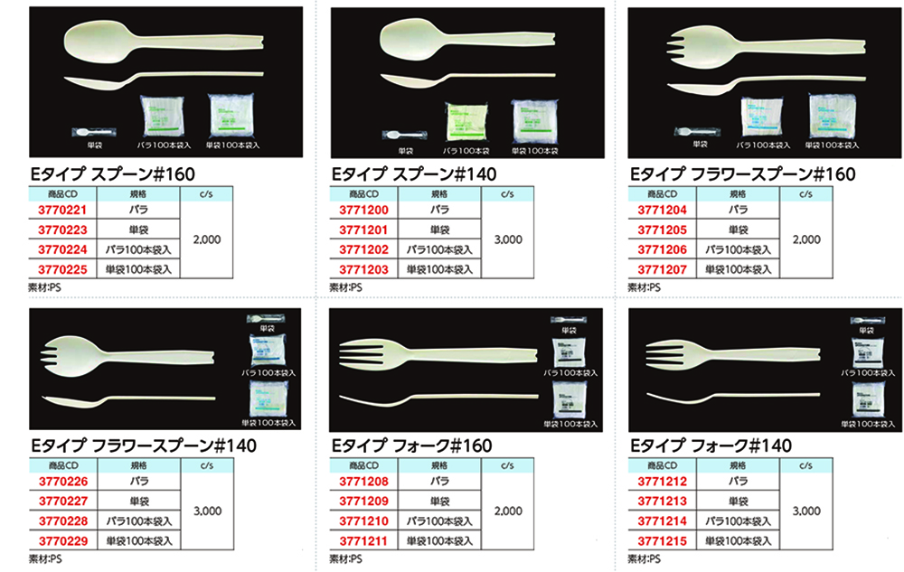 Eタイプ スプーン&フォーク