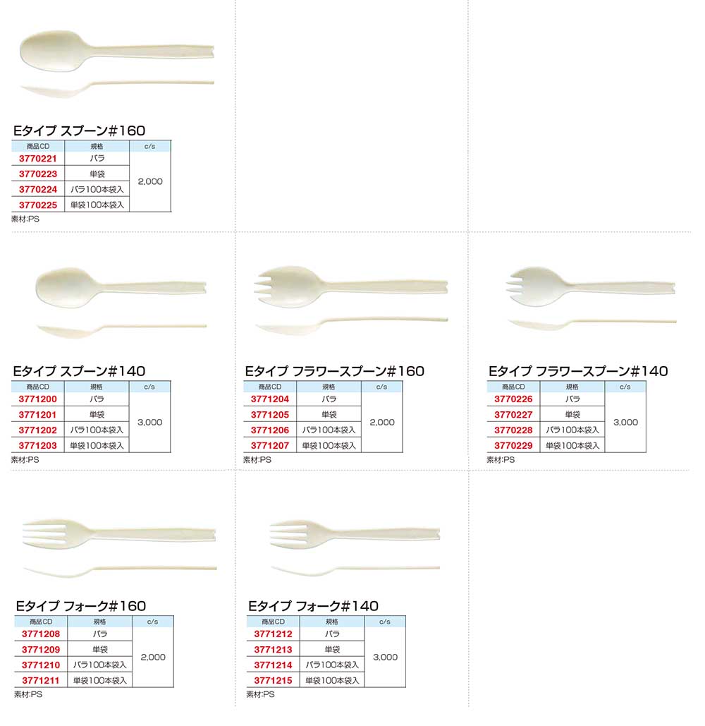 Eタイプ スプーン&フォーク