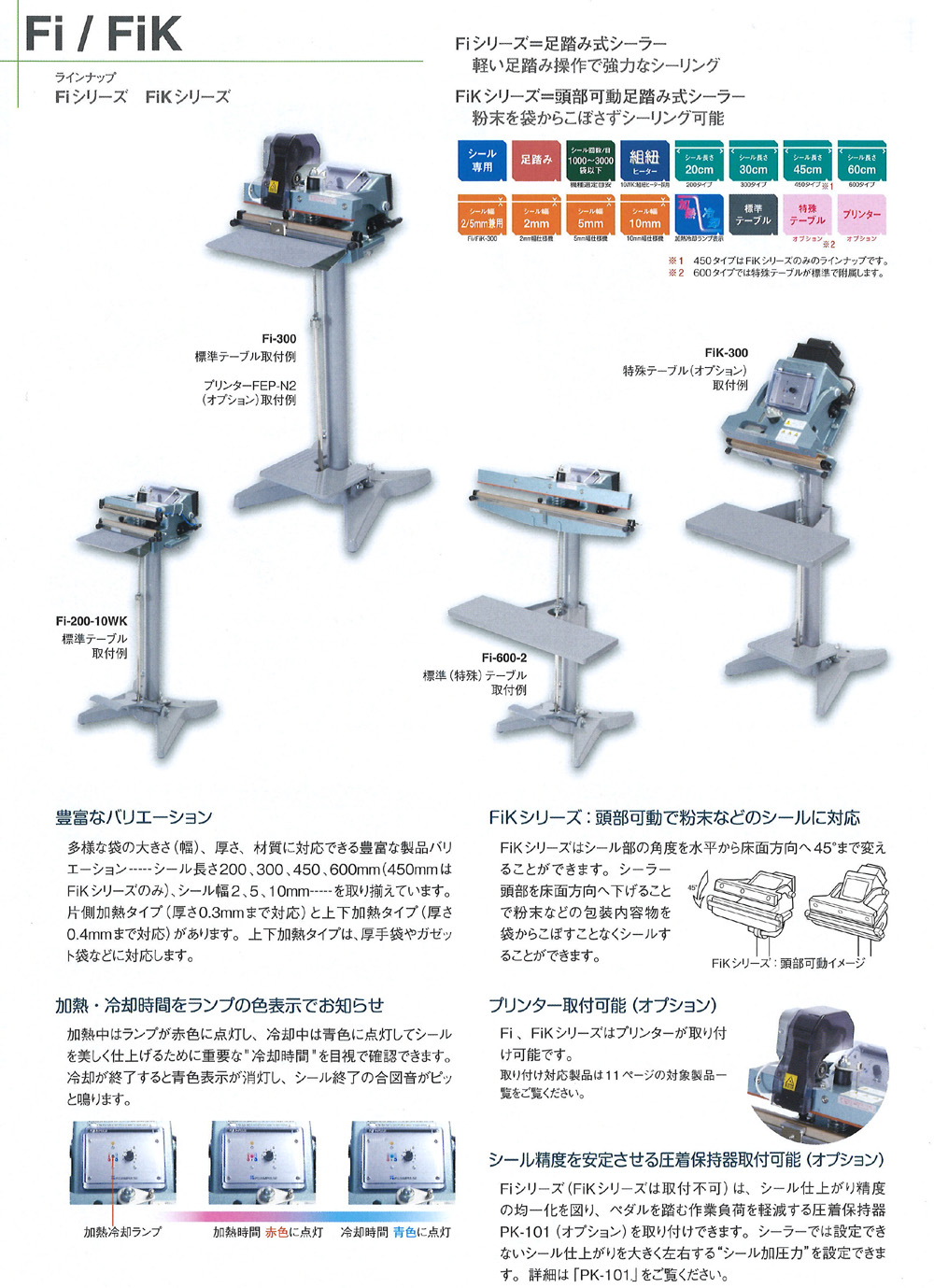 富士インパルス  頭部可動式足踏み式シーラー FiK-600-10WK 本州・四国・九州は送料無料! - 2