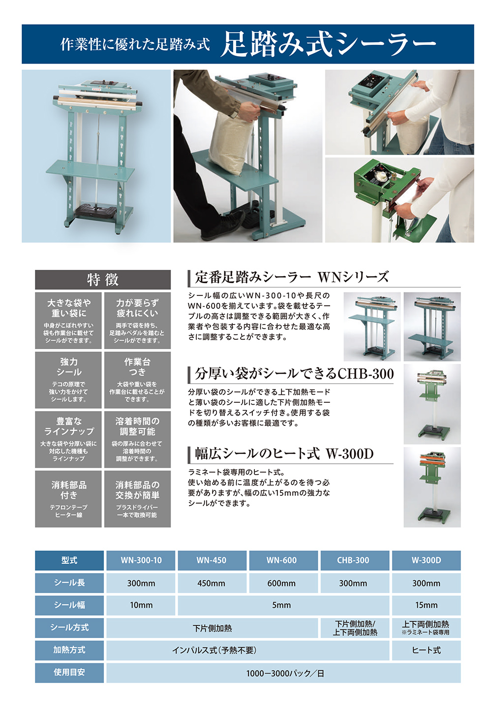 足踏み式シーラー