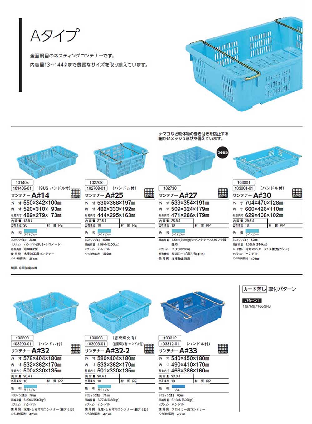 1.サンテナーA#14～A#33