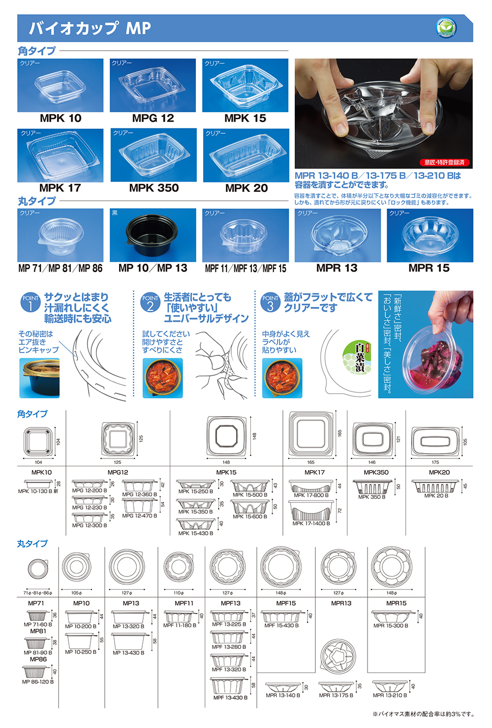 バイオカップMP･丸タイプ
