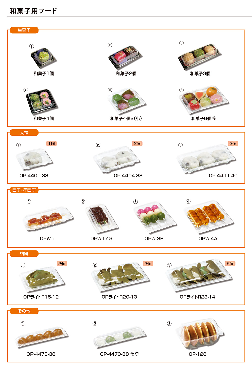 和菓子用フード