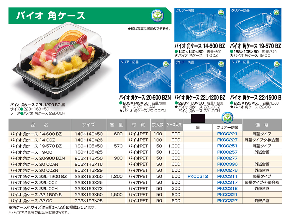 バイオ 角ケース