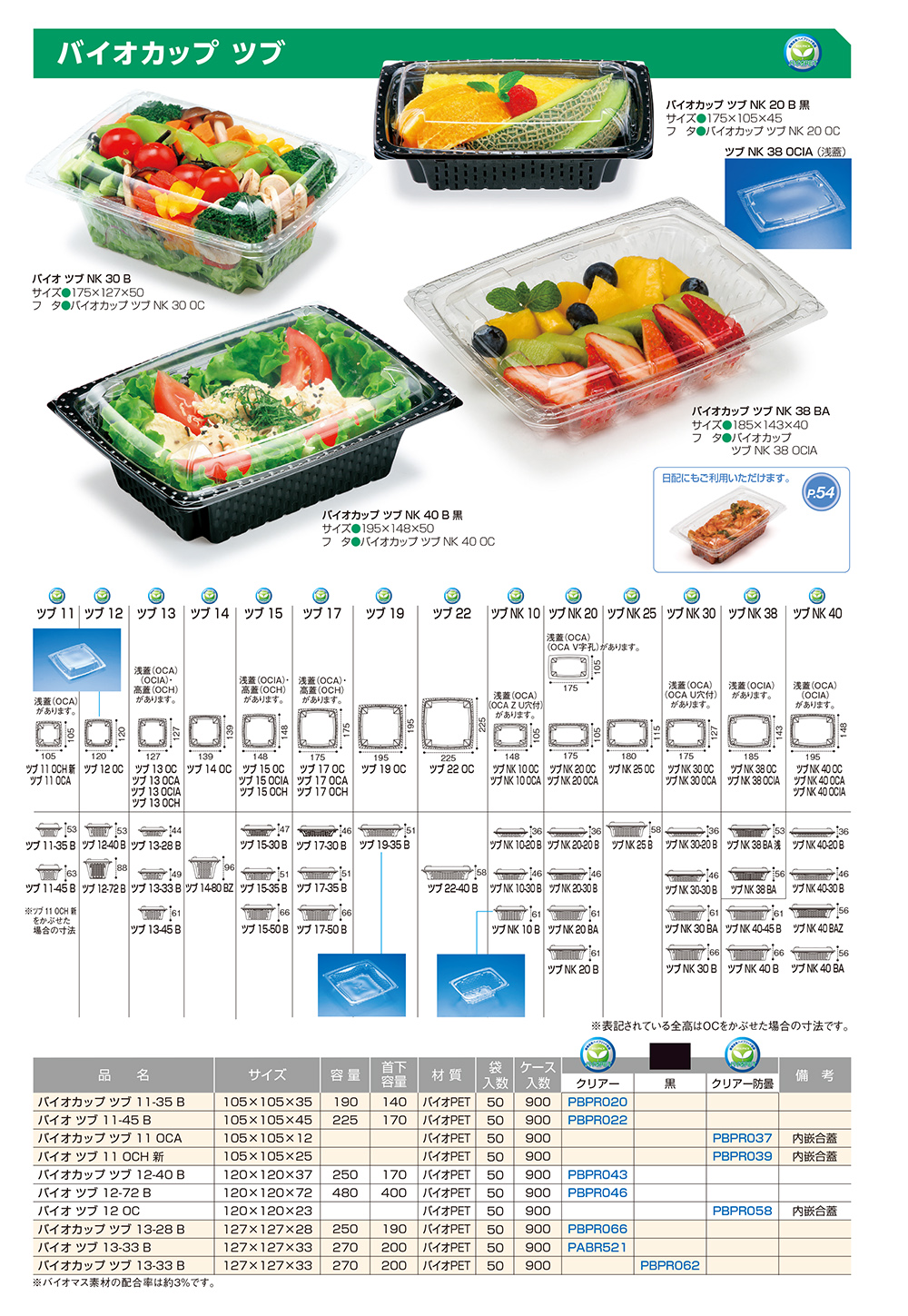 バイオカップ ツブ（正角）