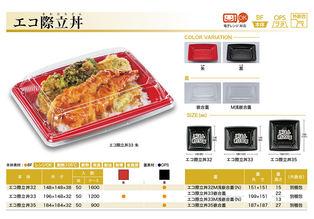 エコ際立丼