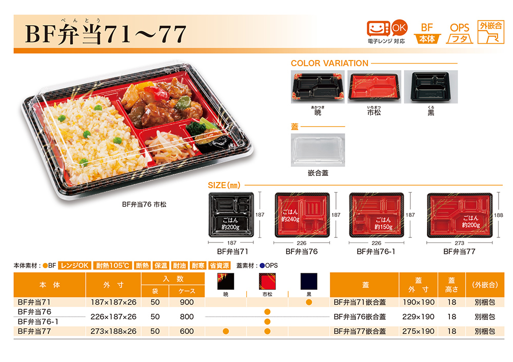 BF弁当71～77-1