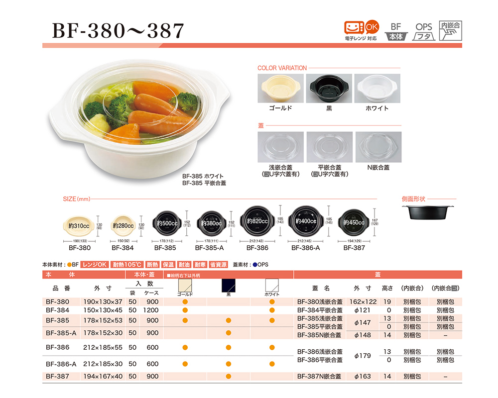 スープ テイクアウト 容器 BF-386 ホワイト 平蓋U字穴有り 600枚本体蓋セット BF386 ホワイト スープカップ おしゃれ 耐熱 使い捨てレンジ対応