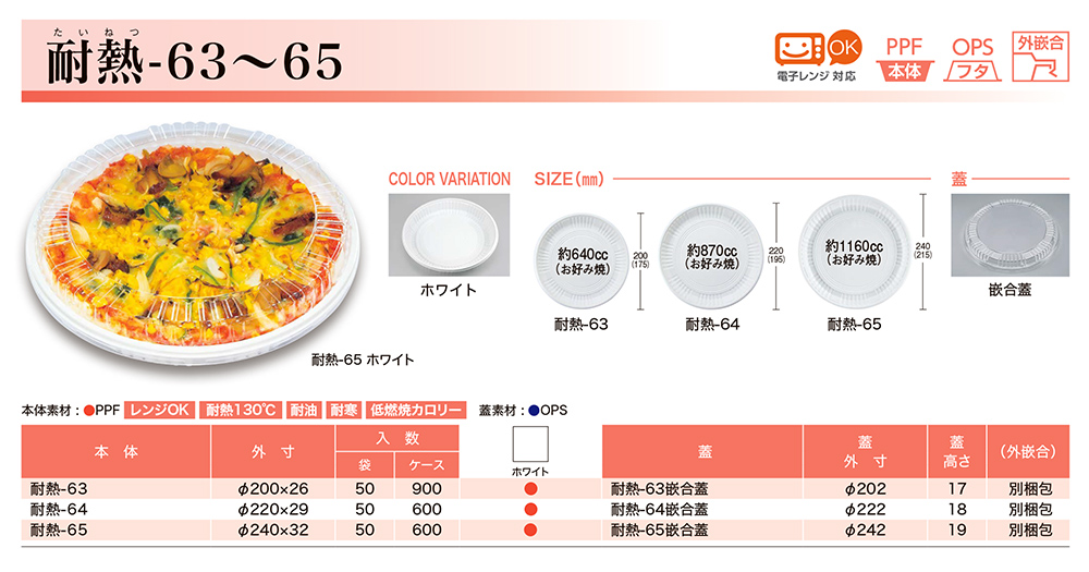 耐熱-63~65