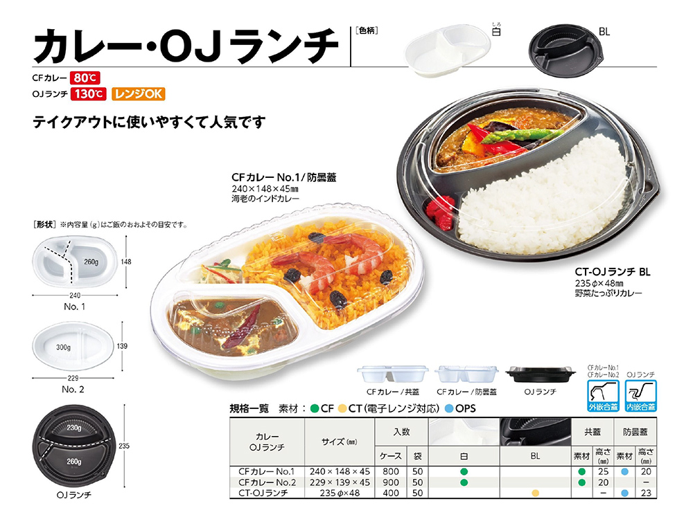 カレー・OJランチ