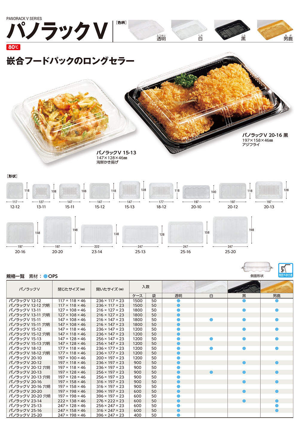 パノラックV - 包装資材・食品容器のパックウェブ.ビズ