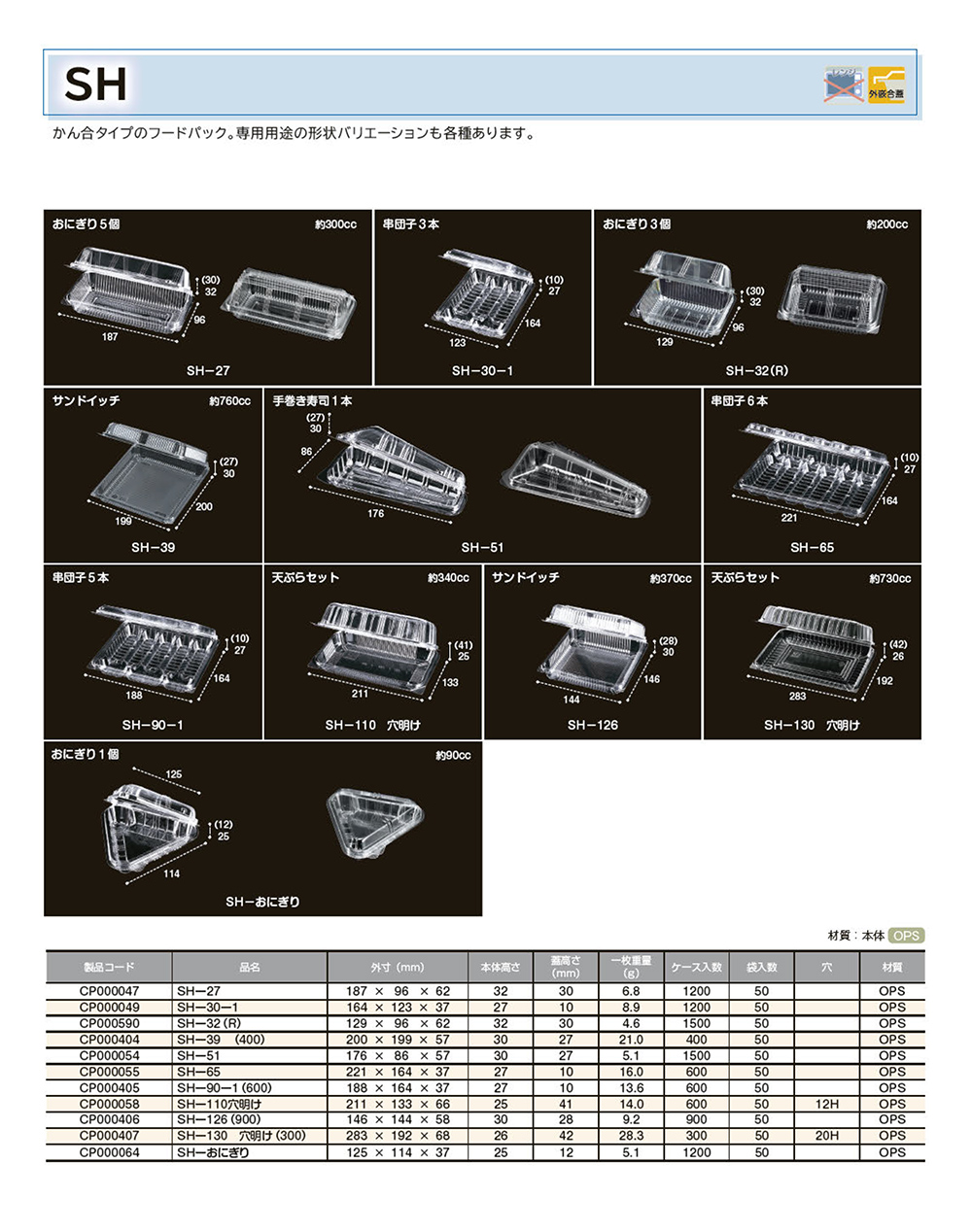 SH（嵌合タイプ）