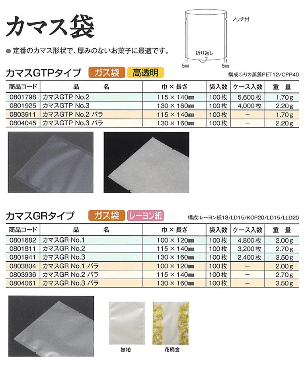 福助工業 カマス袋 135mm×170mm 3600枚 FK No.4 どら焼き カマスGT 透明タイプ ☆正規品新品未使用品 カマスGT