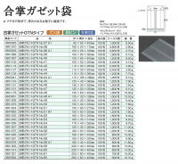 合掌ガゼット袋 GTNタイプ ケースの画像