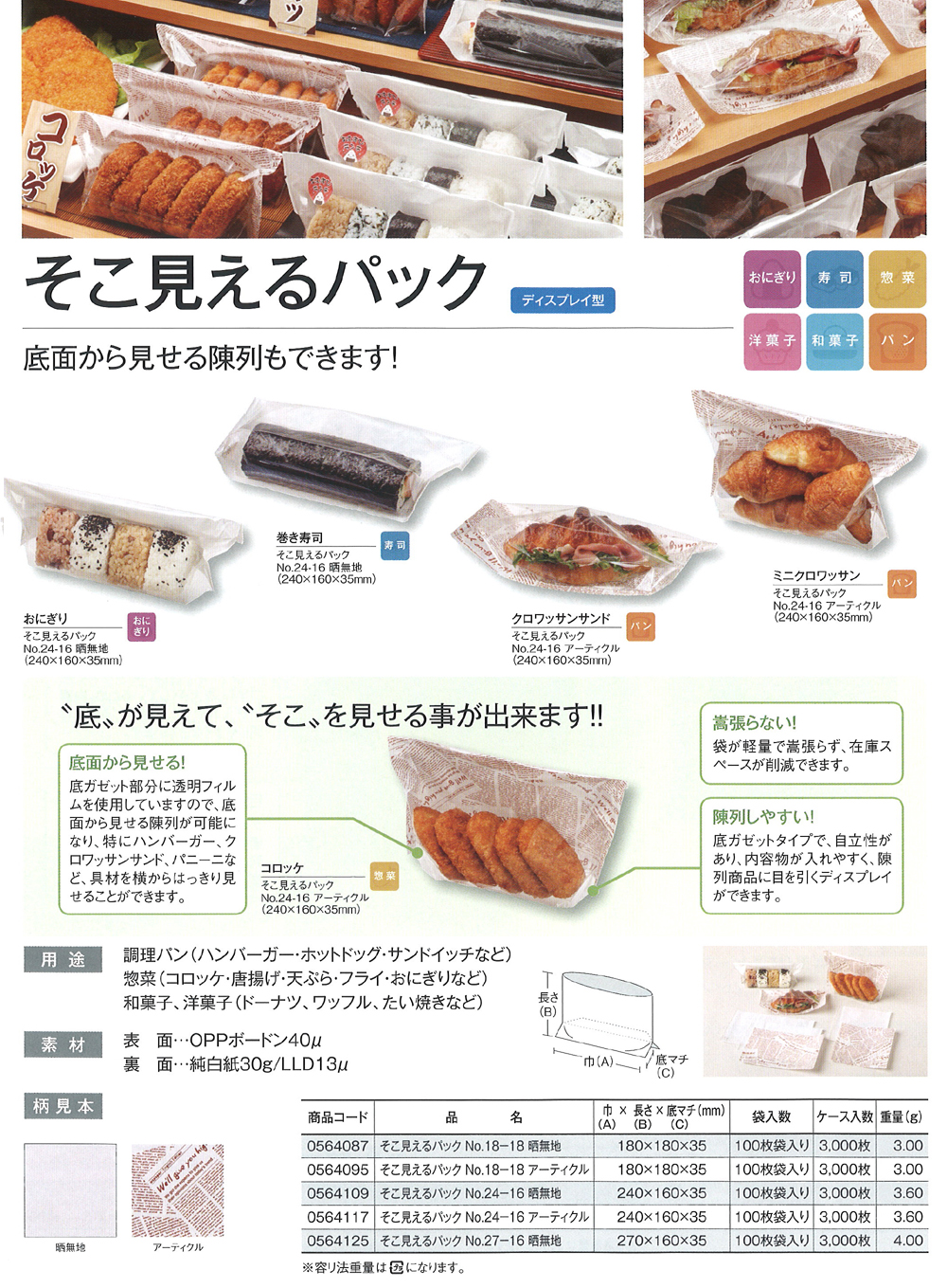 福助工業 そこ見えるパック