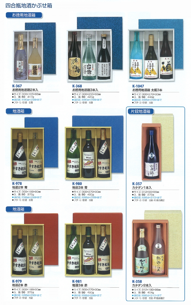 日本酒・和酒 かぶせ箱 720~900ml 2/3