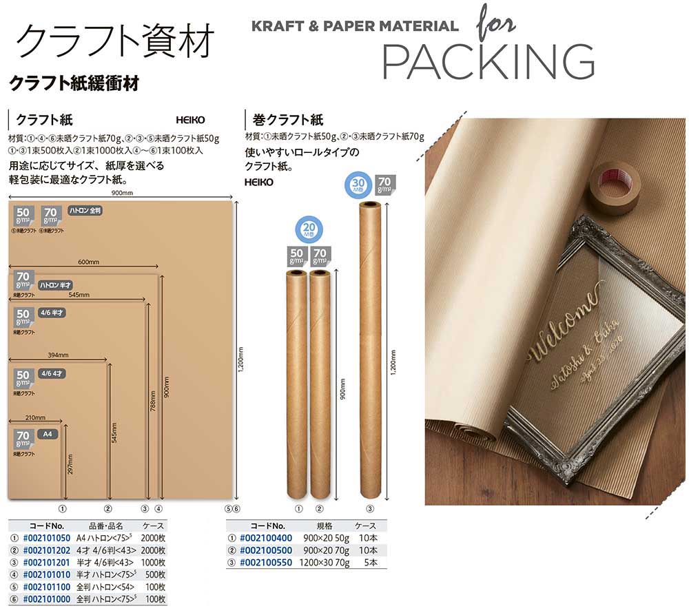 94％以上節約 50ｇクラフト紙 1210mm×30ｍ巻 10本入 薄手茶色クラフト紙ロール紙