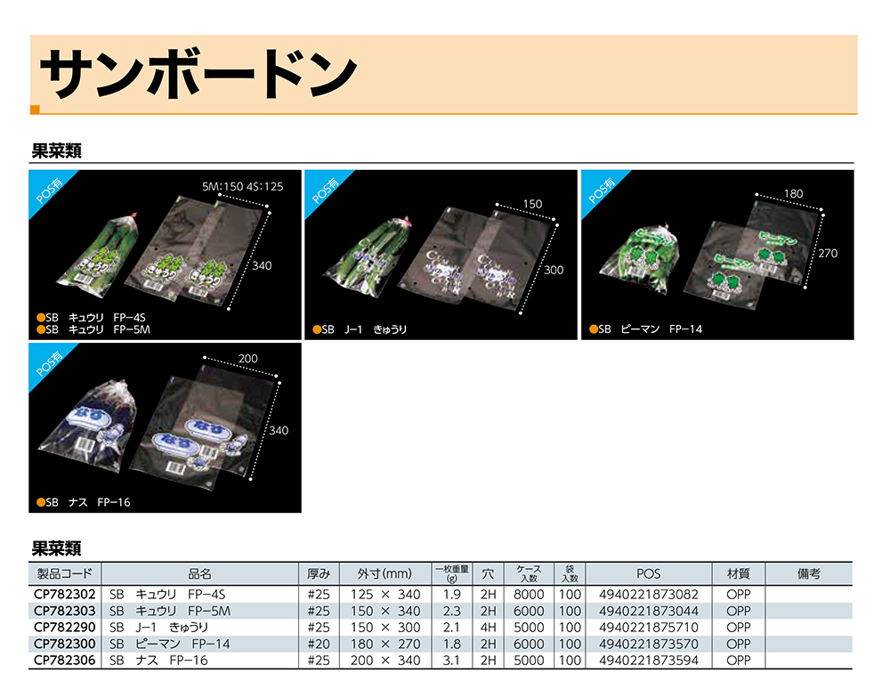 サンボードン 果菜類