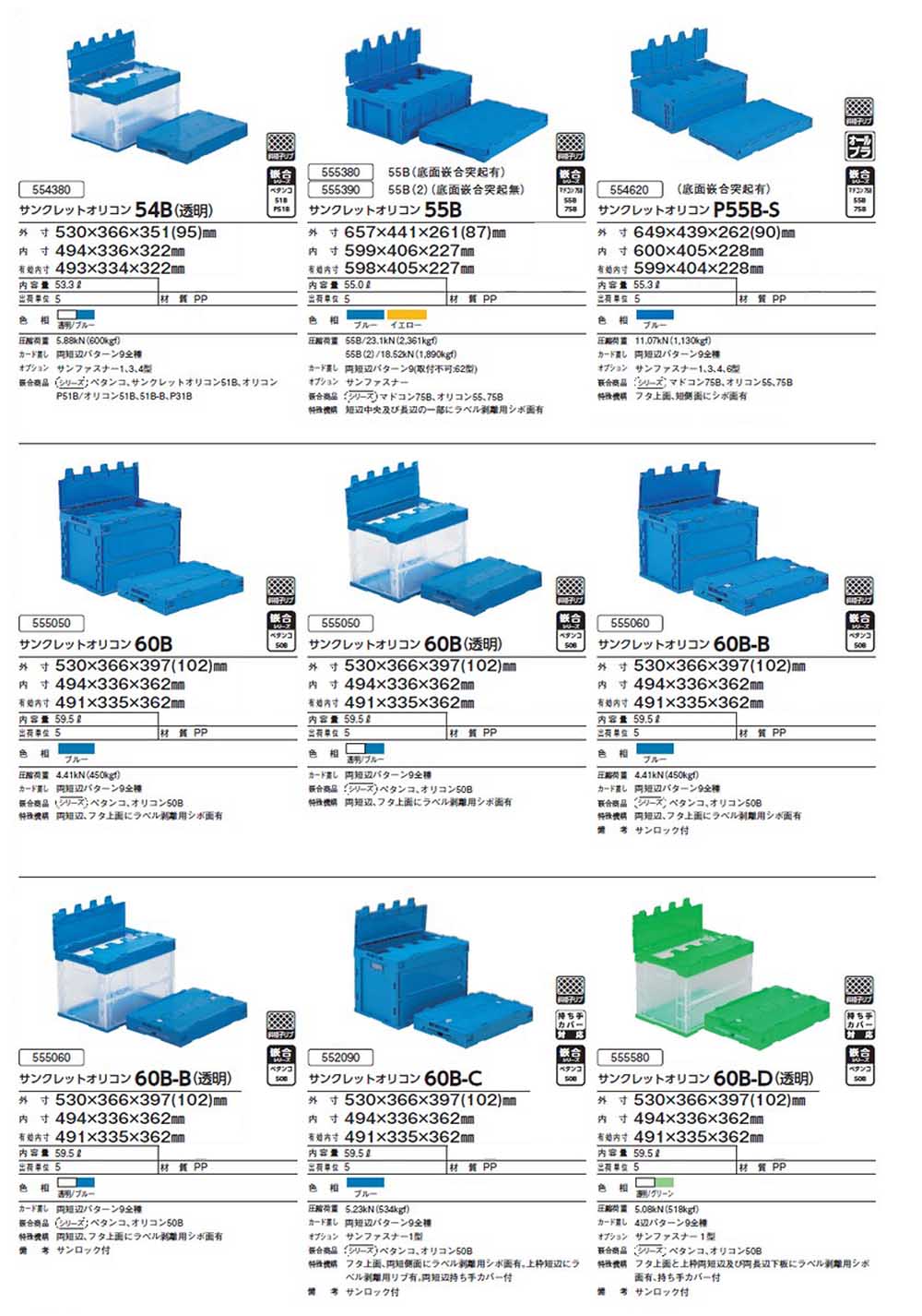 7.＜50L～70Lクラス＞