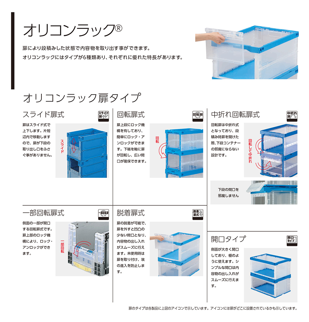 オリコンラック 扉タイプ