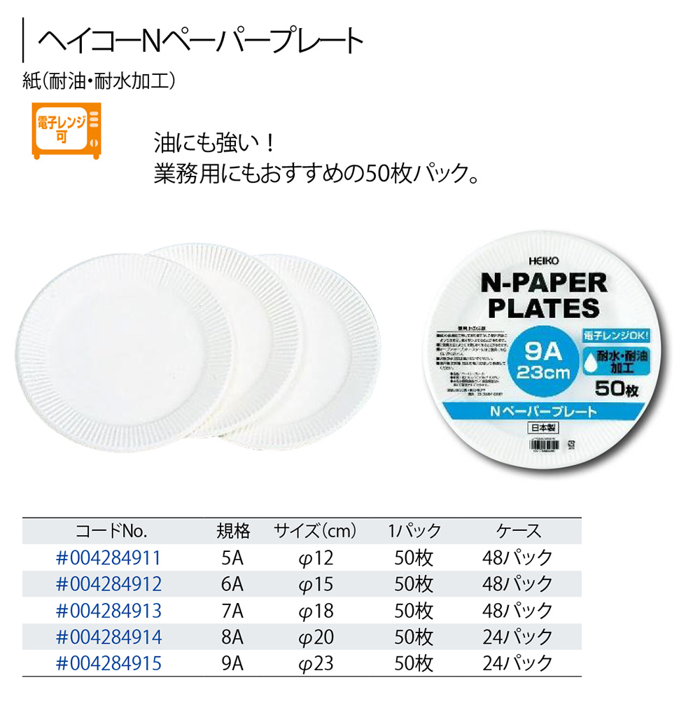 SALE／90%OFF】 使い捨て食器 ヘイコー Nペーパープレート5A 12cm 50枚 1袋入 K05-4901755654257  discoversvg.com