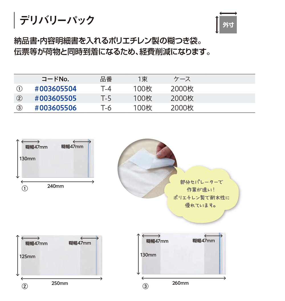 デリバリーパック