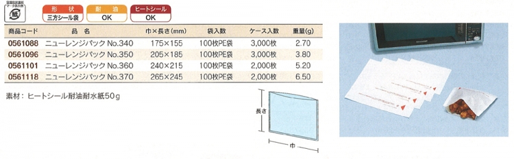 福助工業 ニューレンジパック