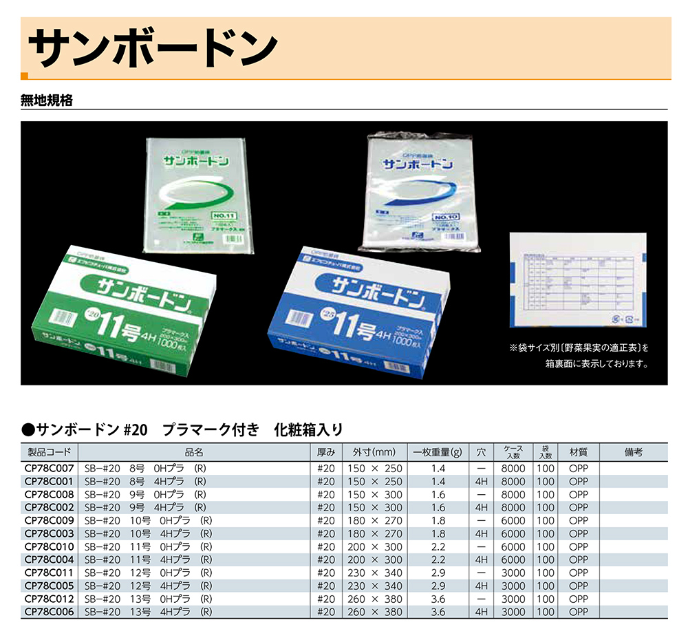 サンボードン#20（化粧箱入り）