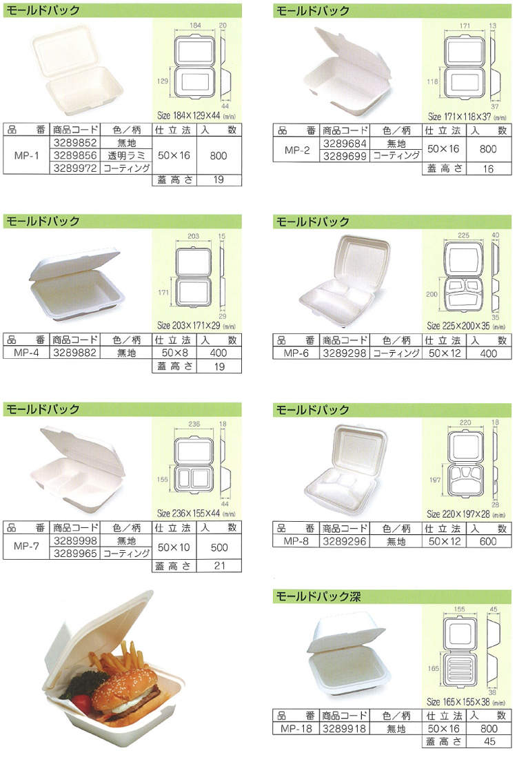 パルプモールド モールドパック