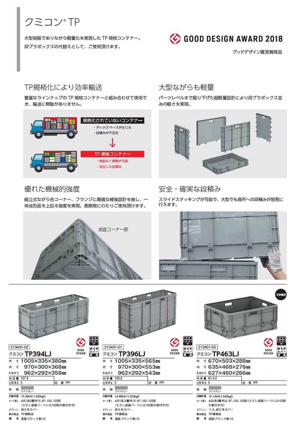 1.クミコンTP394LJ～TP485LJ