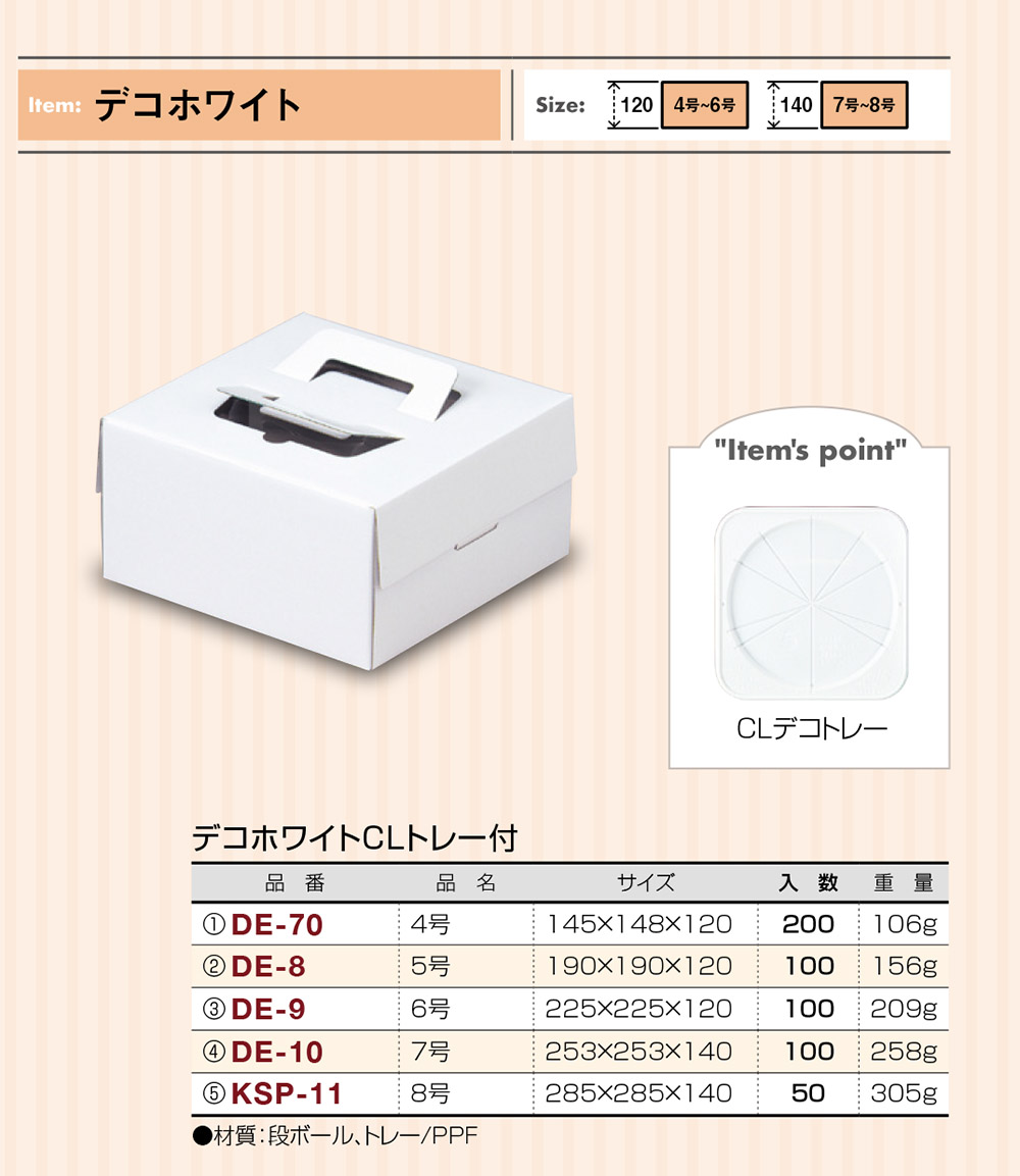 デコホワイト CLトレー付