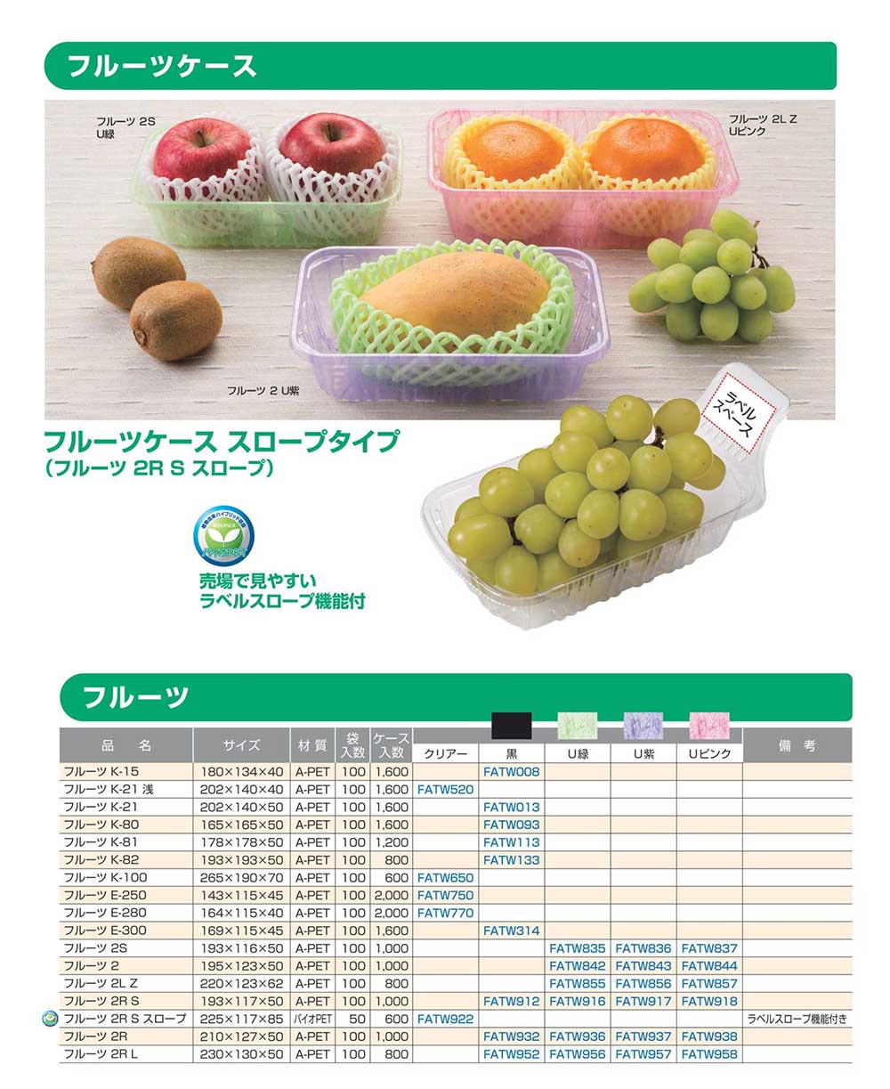 のぼり「リサイクル」 パックスタイル ＢＰフルーツ ２Ｍ グリーン 1C/S(1000入） 検索：りんご・梨・ブドウ・葡萄・桃・精肉・ 