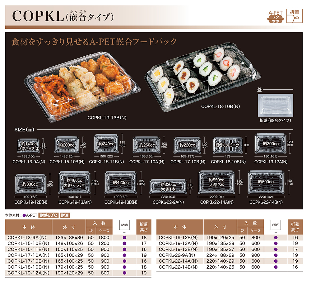 COPKL（嵌合タイプ）