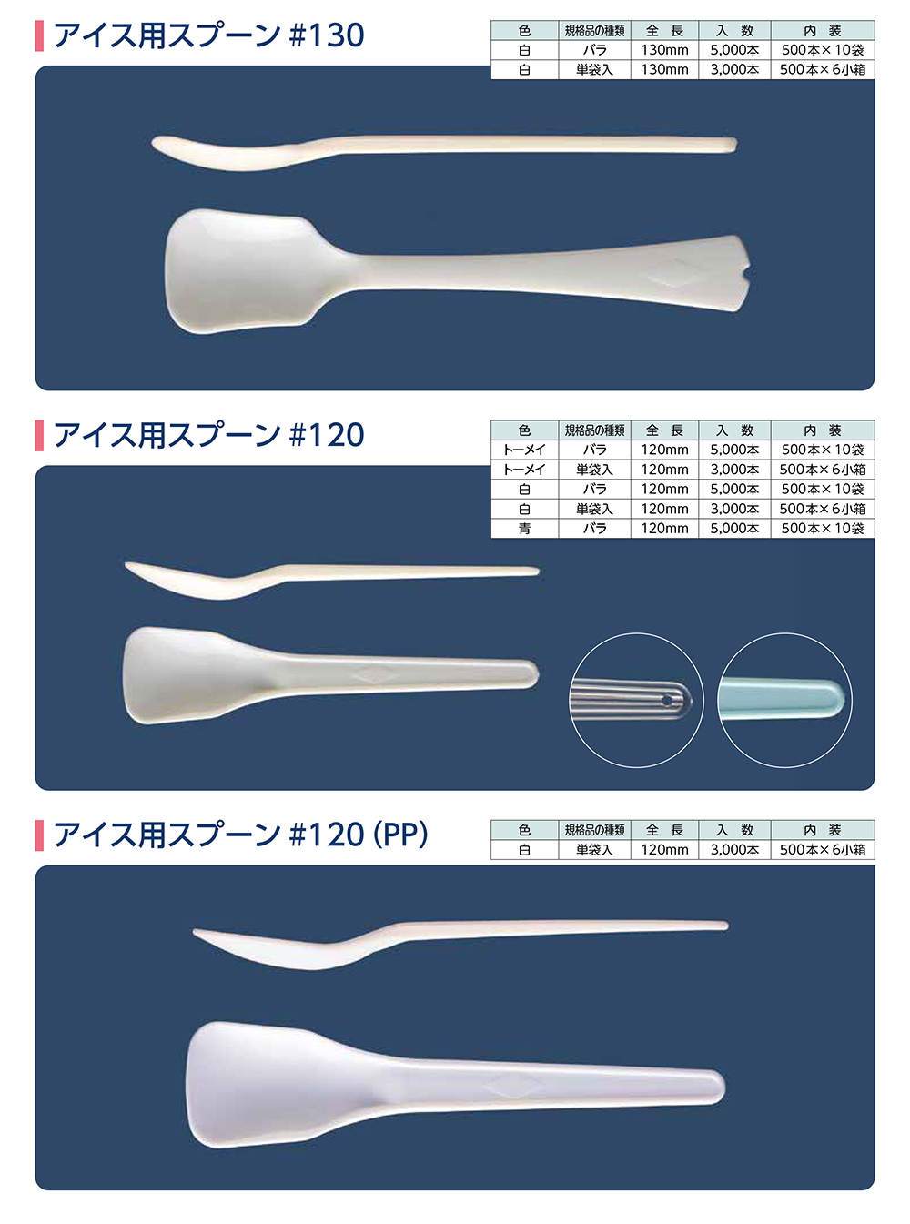 アイス用スプーン