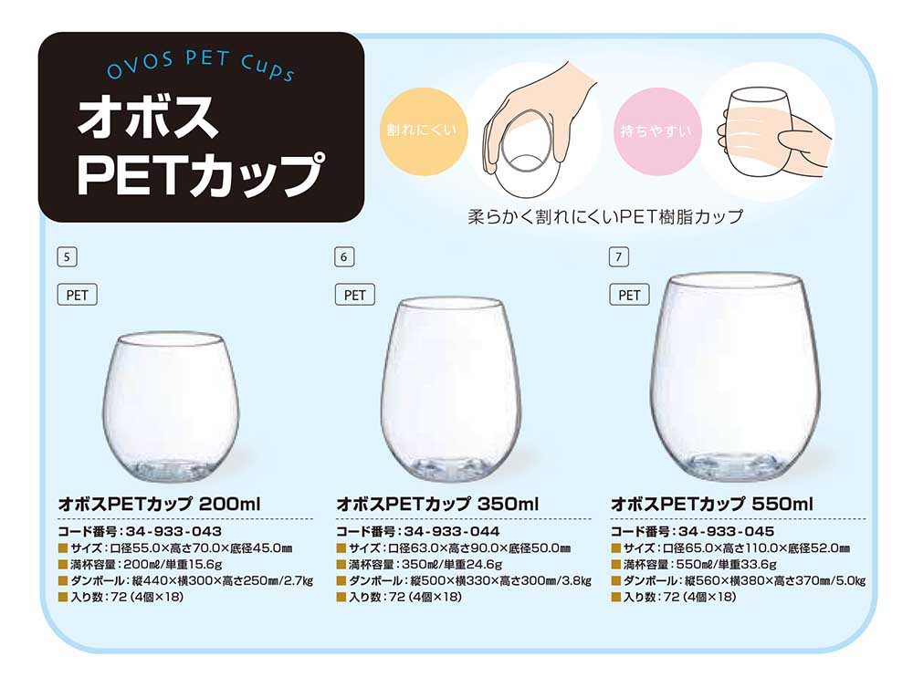 オボスPETカップ 【廃番商品】