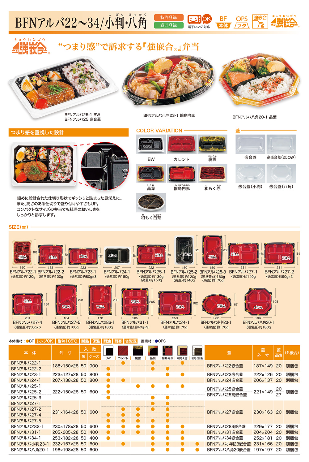 BFNアルバ22～34／小判･八角