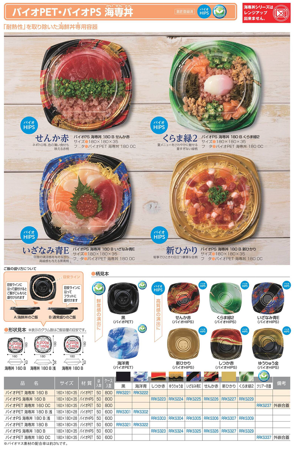 バイオPS 海専丼 160 B 本体のみ せんか赤 #RRKS226 800個入