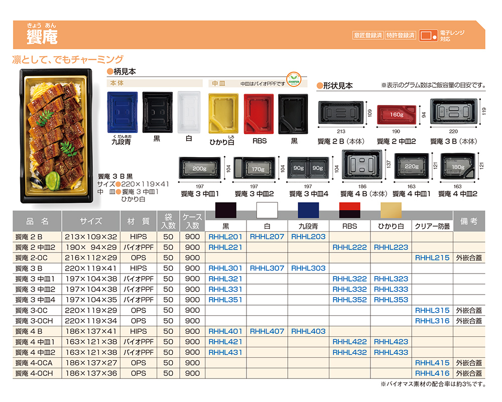 饗庵（きょうあん） - 包装資材・食品容器のパックウェブ.ビズ