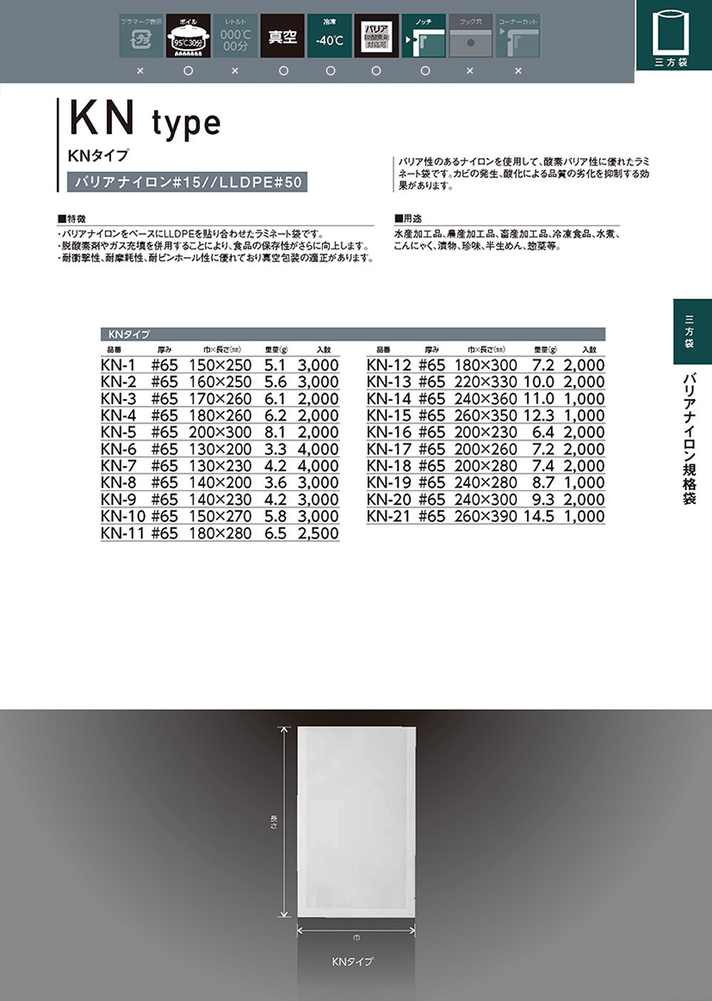 日本未発売】 福助工業 ナイロンポリ Eタイプ No.15 190mm×350mm 1500枚 FK