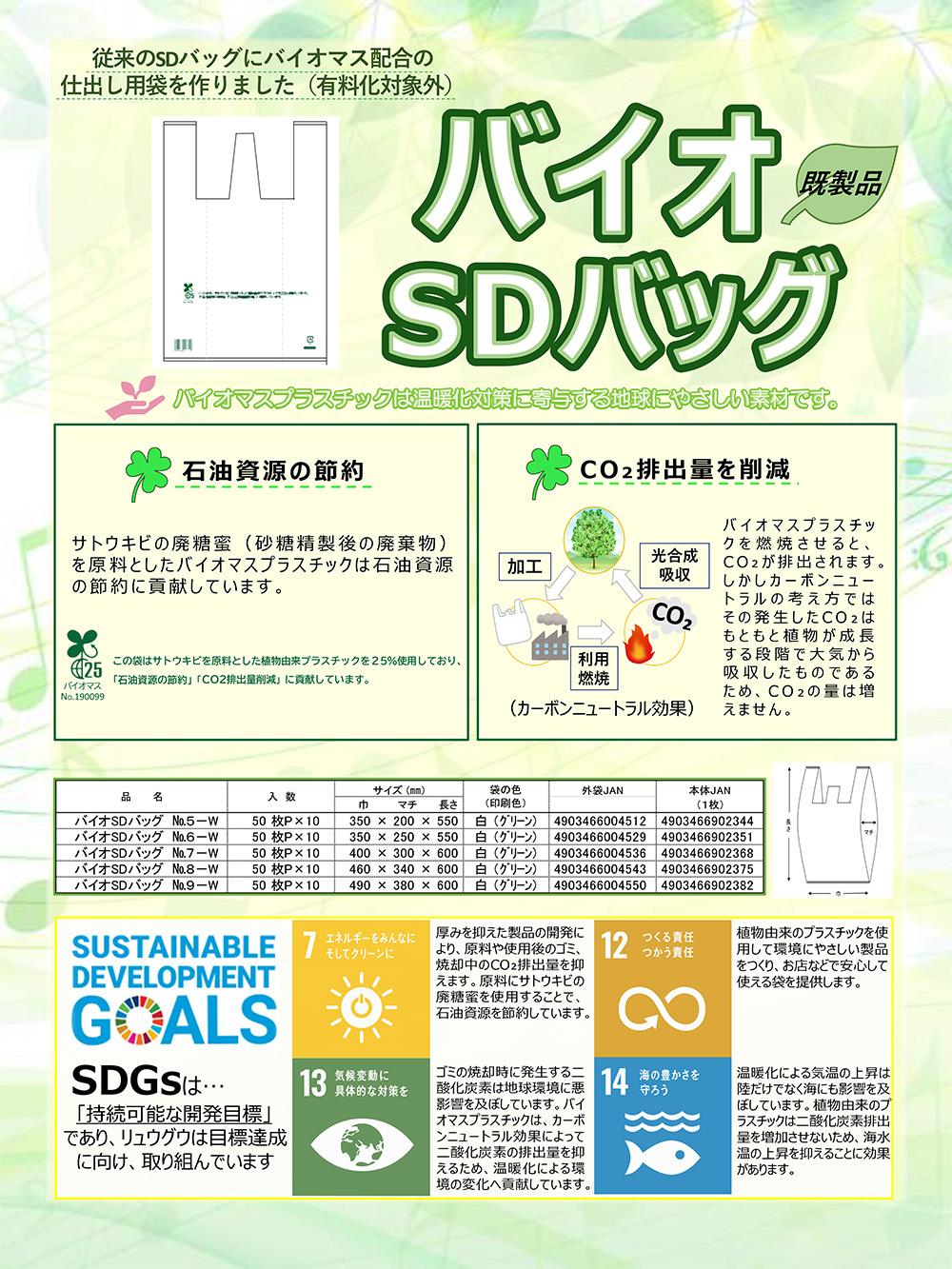 リュウグウ バイオSDバッグ